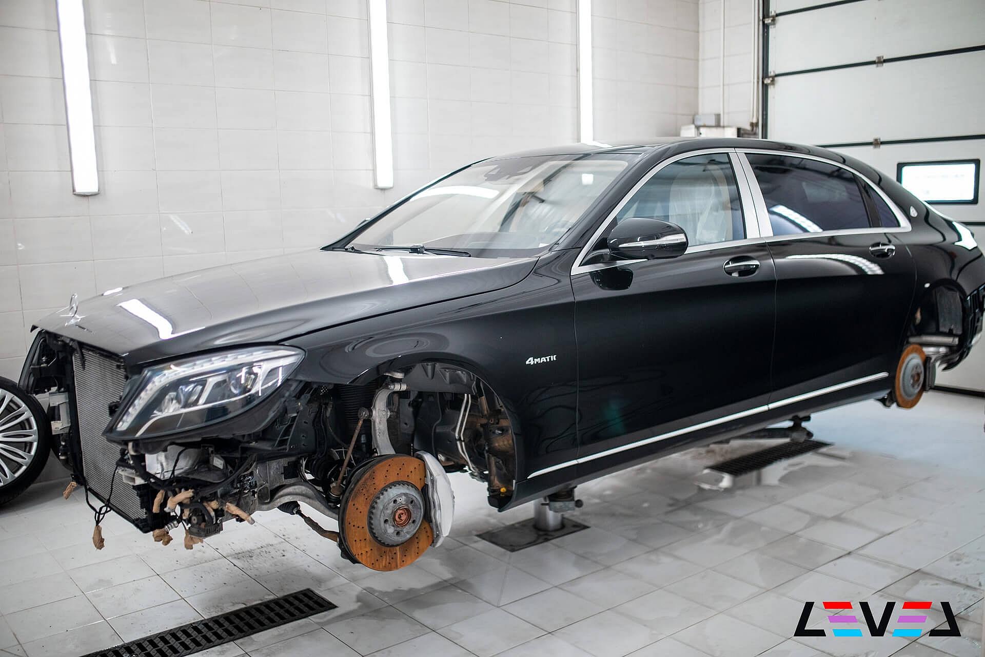 Техническая мойка подкапотного пространства, радиаторов и днища Mercedes Benz S560