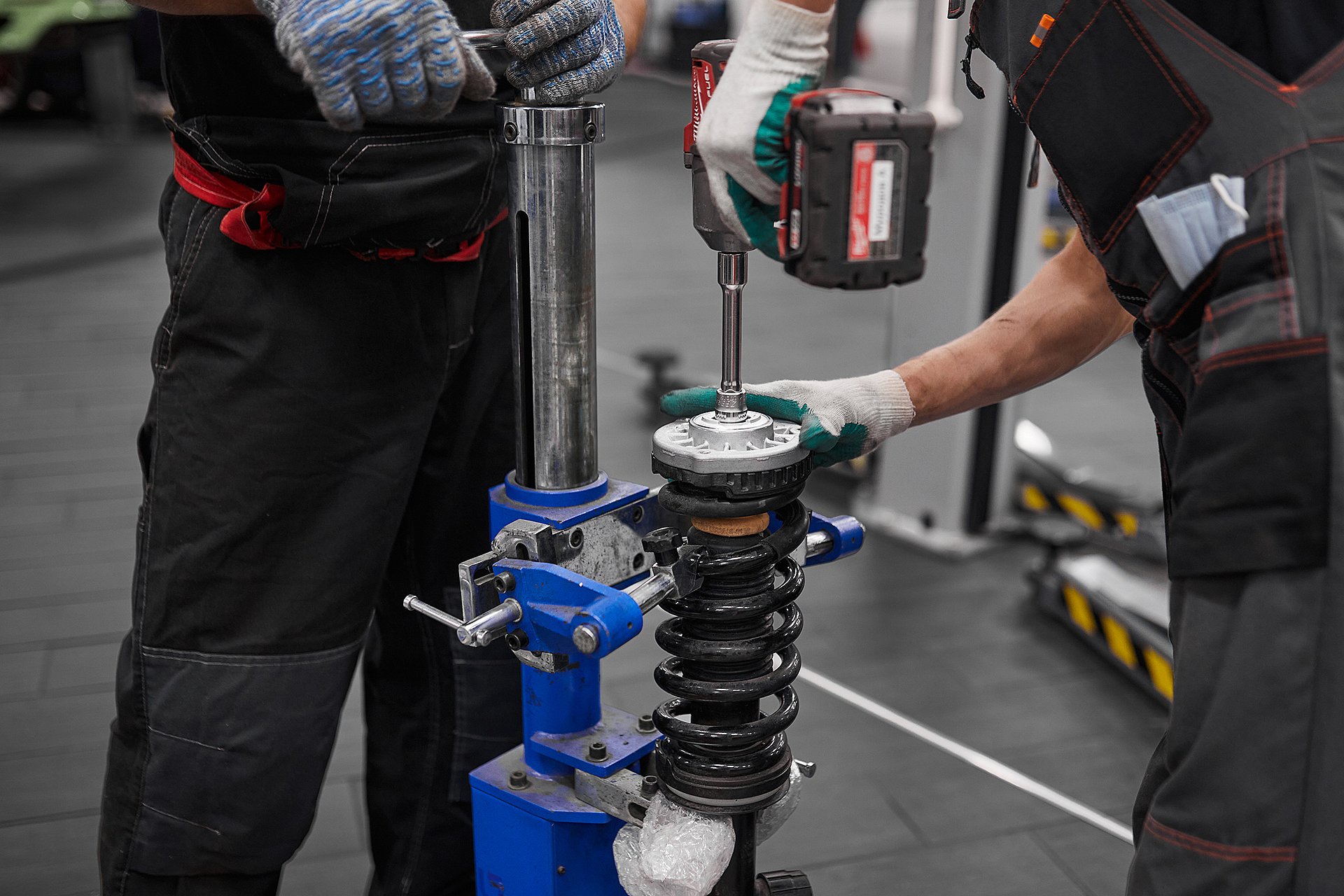 Установка пружин с занижением