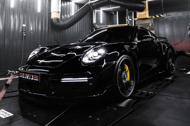 Porsche ​​911 Turbo на установке интеркулер​а LEVEL и чип-тюнинг