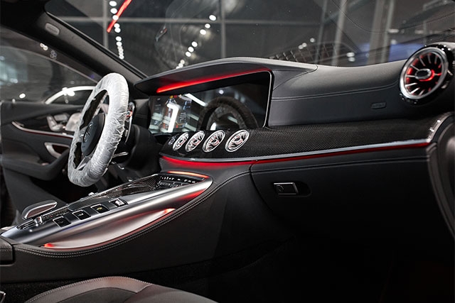 Карбоновый тюнинг салона Mercedes GT AMG - 1EVEL