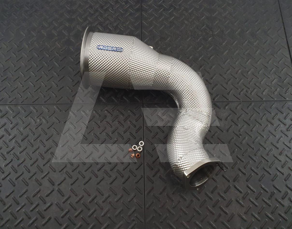 REDSTAR EXHAUST Приемные трубы (Downpipes) Cayenne E839 3.0T спорткаты GESI 153мм c термозащитой Изображение №1
