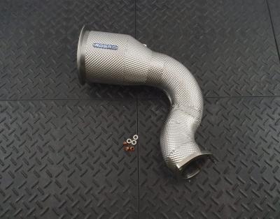 REDSTAR EXHAUST Приемные трубы (Downpipes) Cayenne E839 3.0T спорткаты HJS 143мм c термозащитой Фото