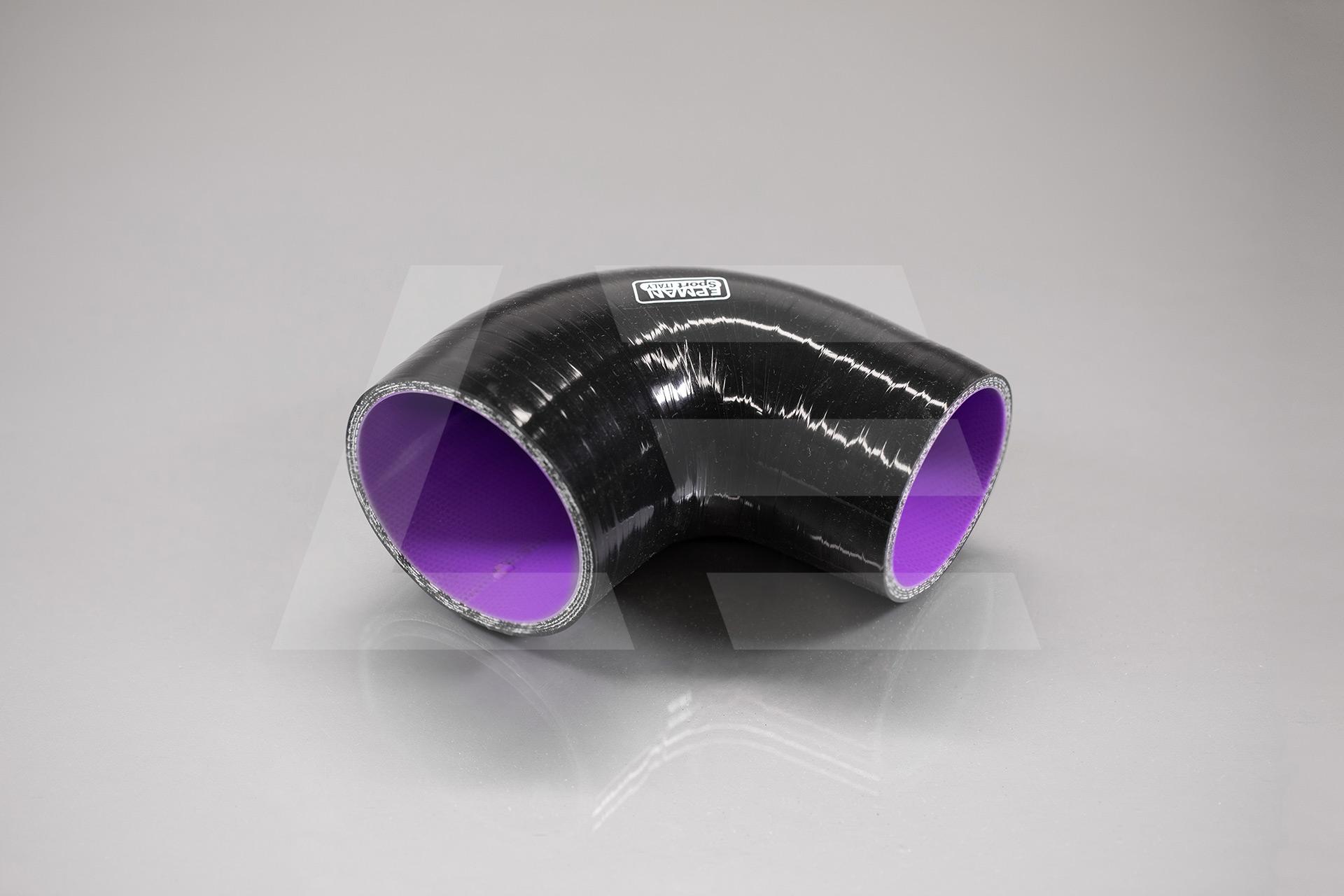 EPMAN Патрубок силиконовый 63-76мм, 90°, черный Изображение №1