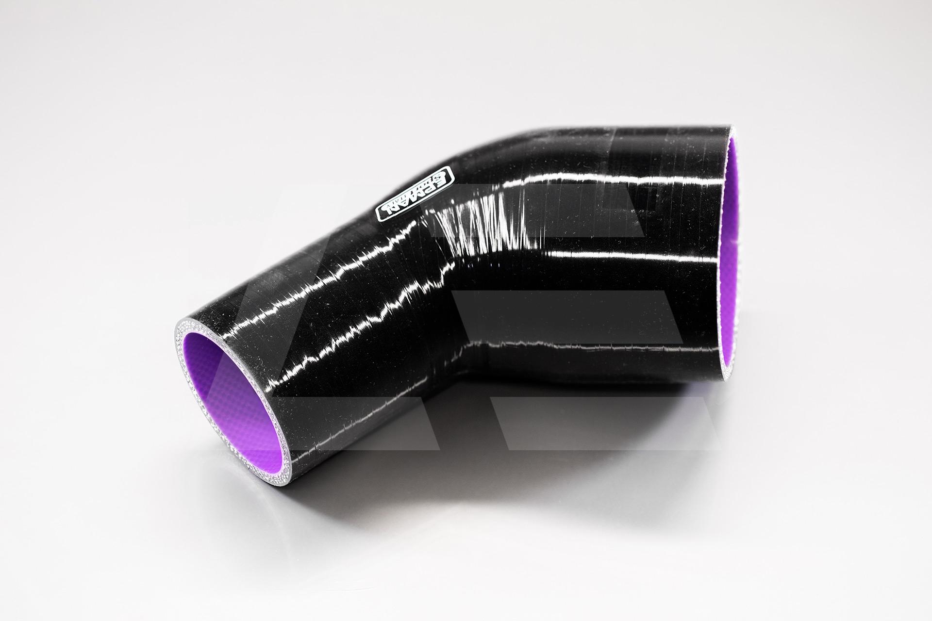 EPMAN Патрубок силиконовый 51-76мм 45°, черный Изображение №1