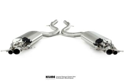 Kline Innovation Задняя часть выхлопа Mercedes S63 AMG coupe W222 под OEM управление заслонками Фото