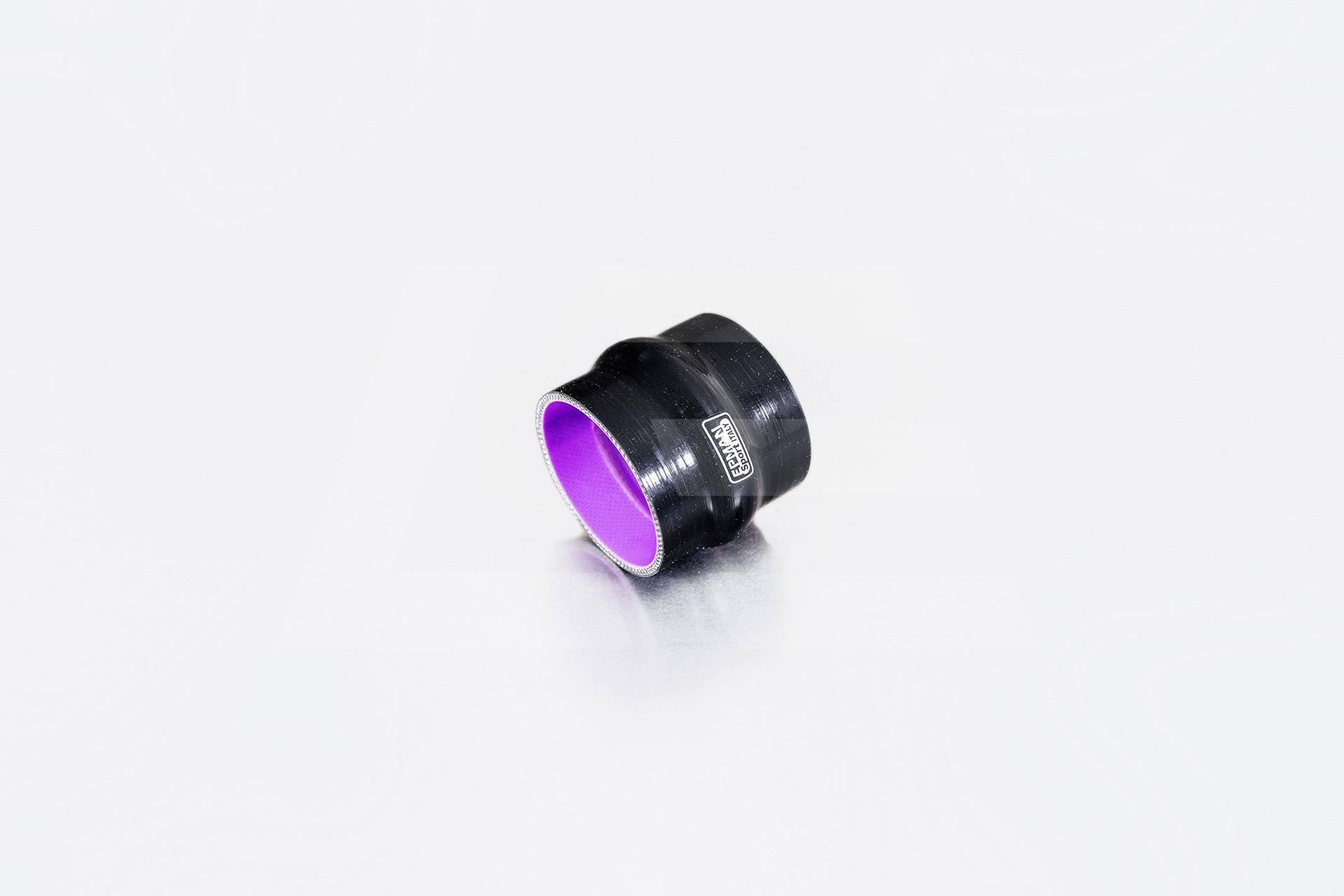 EPMAN Патрубок силиконовый 76мм, демпферный,черный Изображение №1