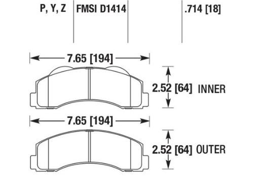 HAWK Performance Колодки тормозные передние, Super Duty Ford F150 Изображение №1