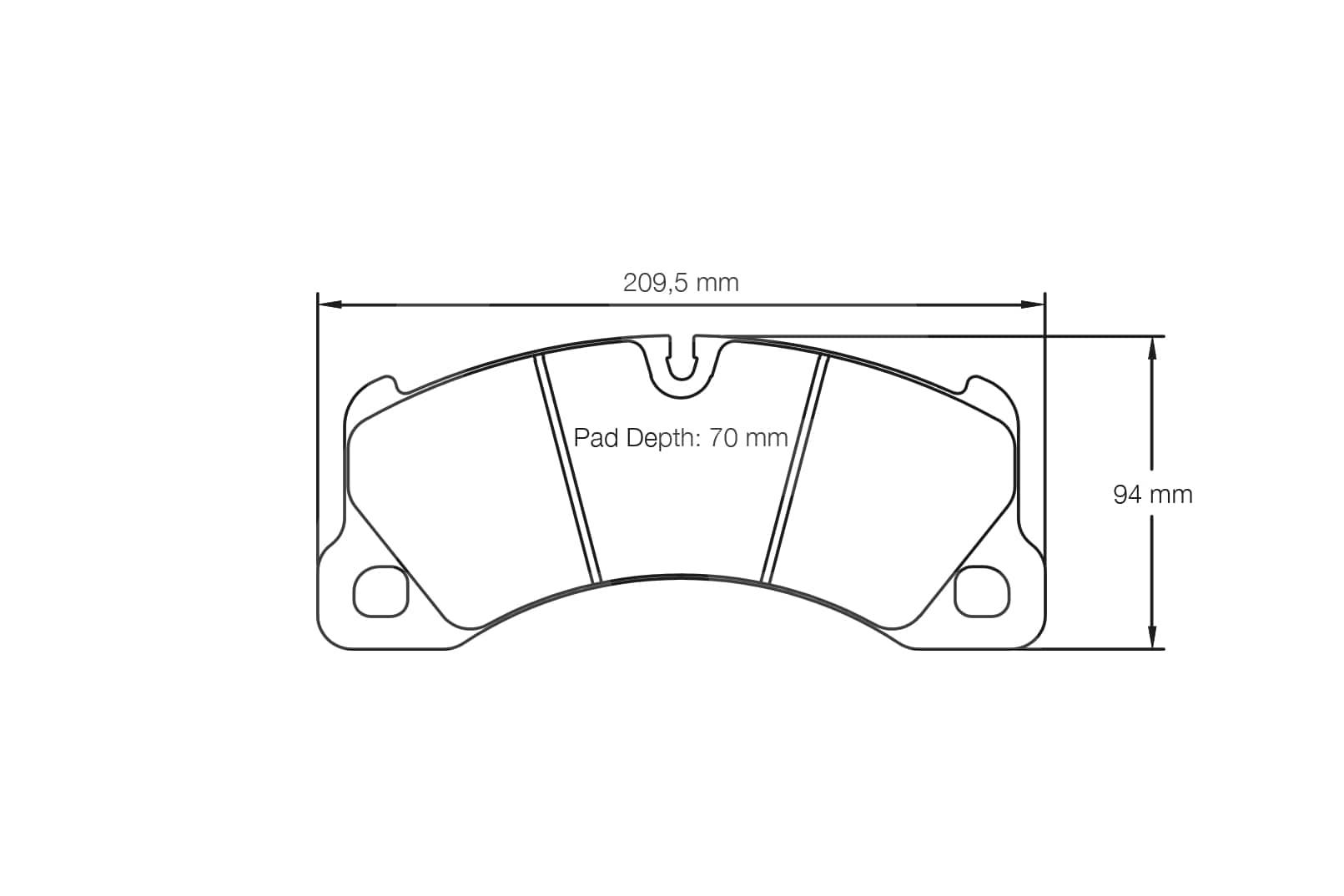 PAGID Колодки тормозные Porsche передние, состав RSC1 Изображение №1