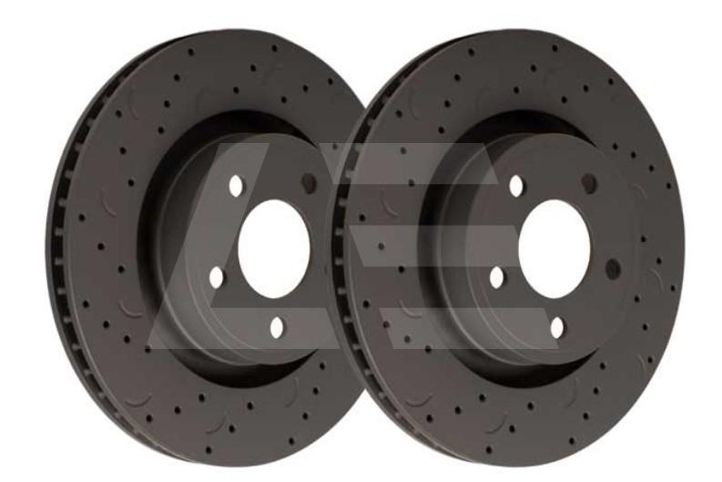 HAWK Performance Диски тормозные передние Ford F150 (с перфорацией), комплект Изображение №1