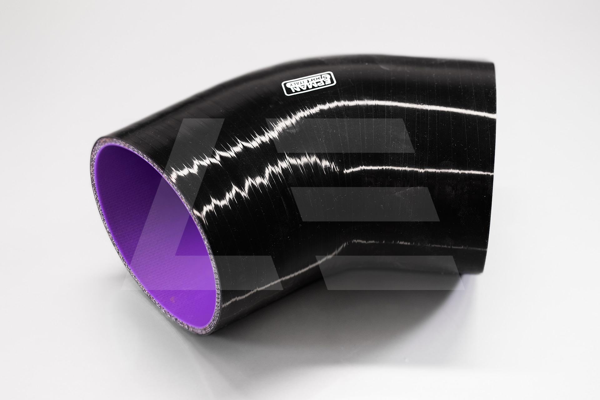 EPMAN Патрубок силиконовый 102мм, 45°, черный Изображение №1