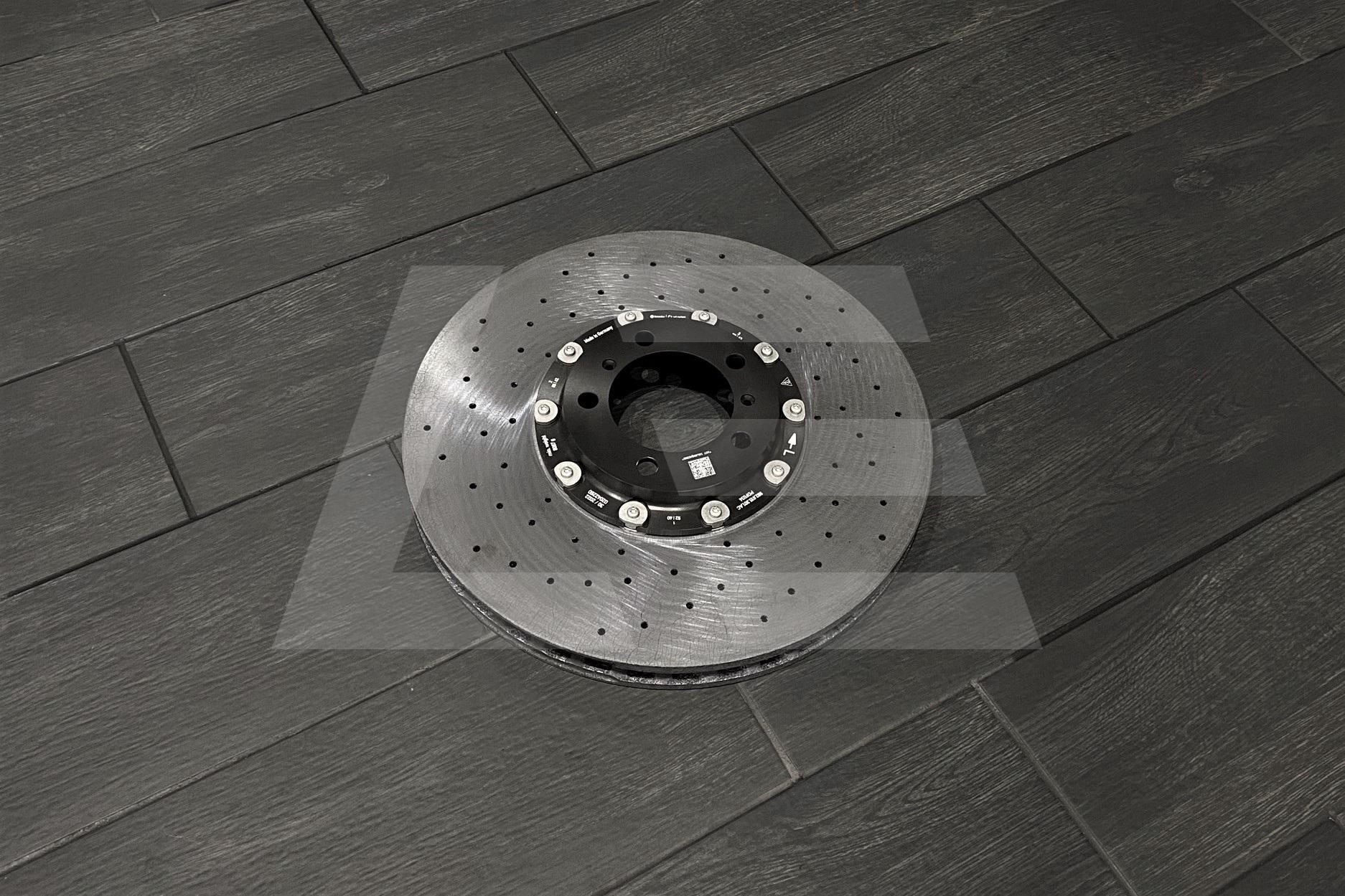 Porsche 9J1615302D Диск тормозной передний правый (карбон) Изображение №1