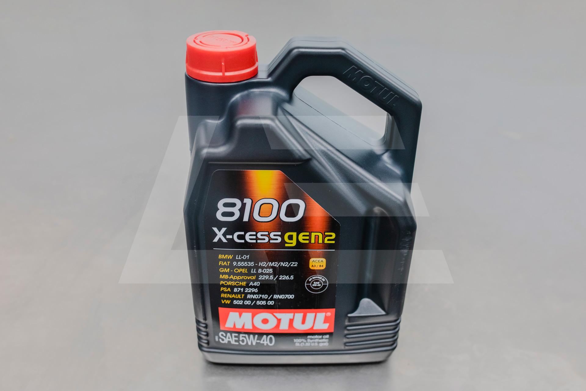 MOTUL Масло моторное X-cess GEN2 8100 5W-40 5л Изображение №1