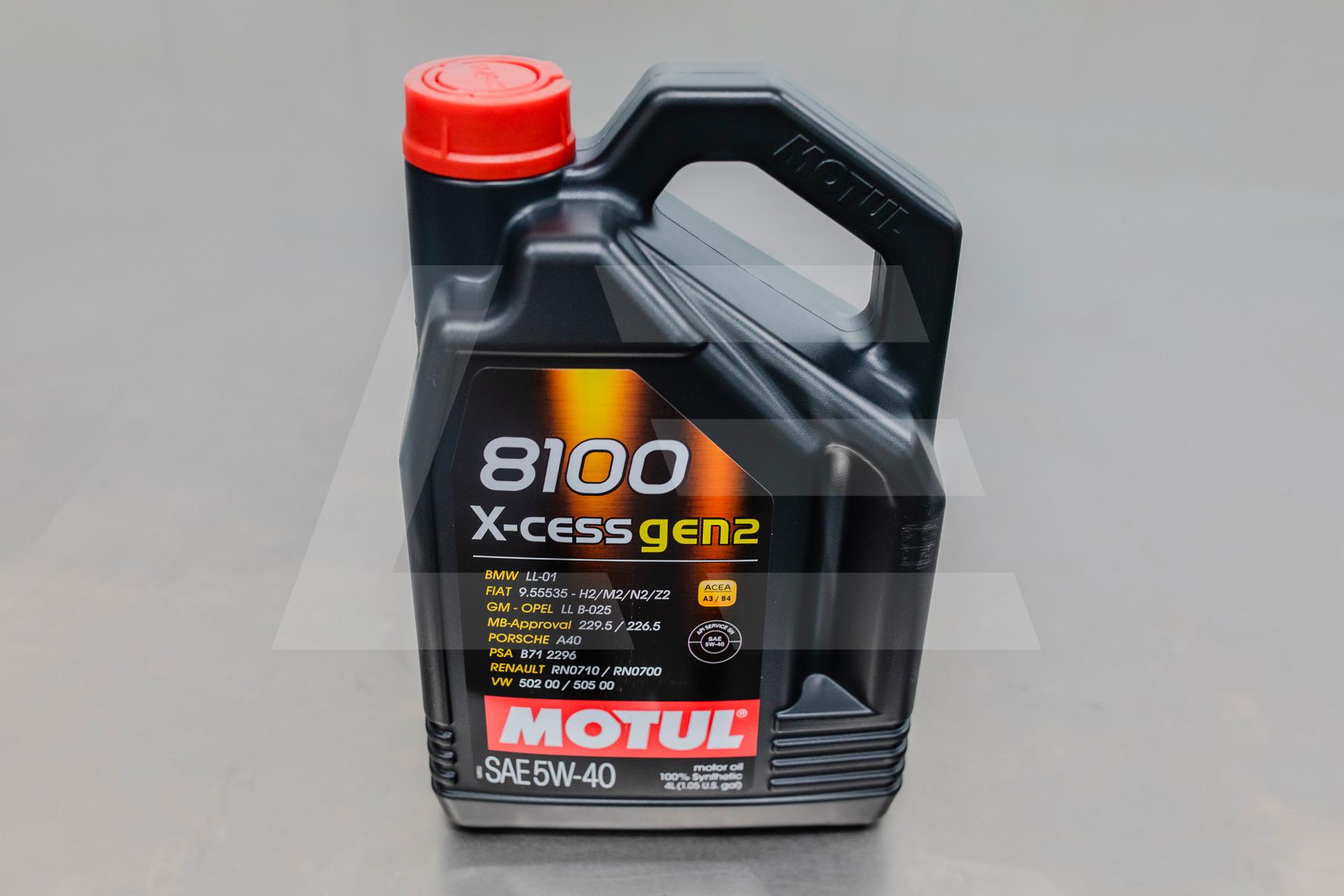 MOTUL Масло моторное X-cess GEN2 8100 5W-40 4л Изображение №1