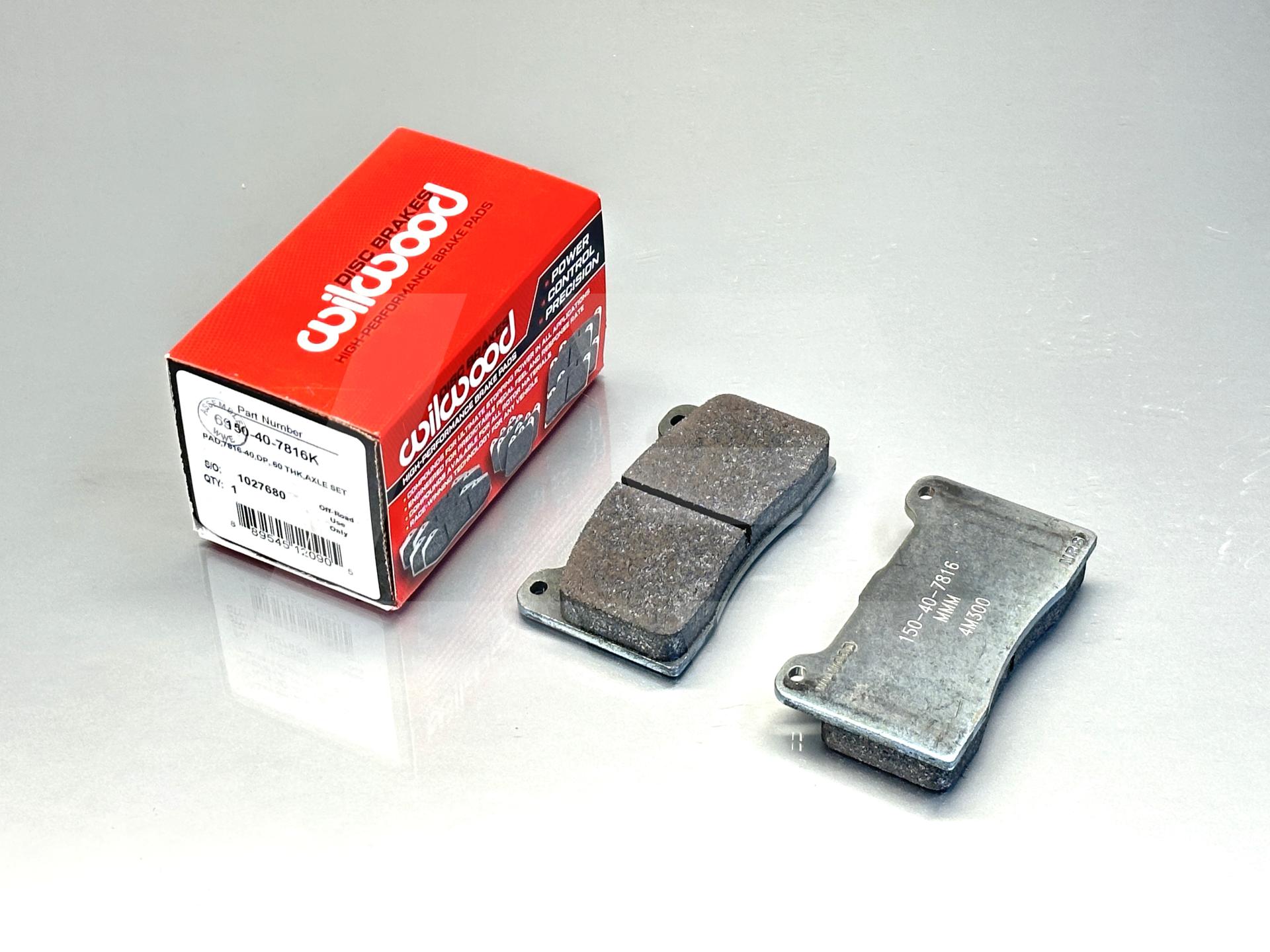 Wilwood Колодки тормозные , BP-40 High Temperature Racing 4 pot тип 7816 Изображение №1