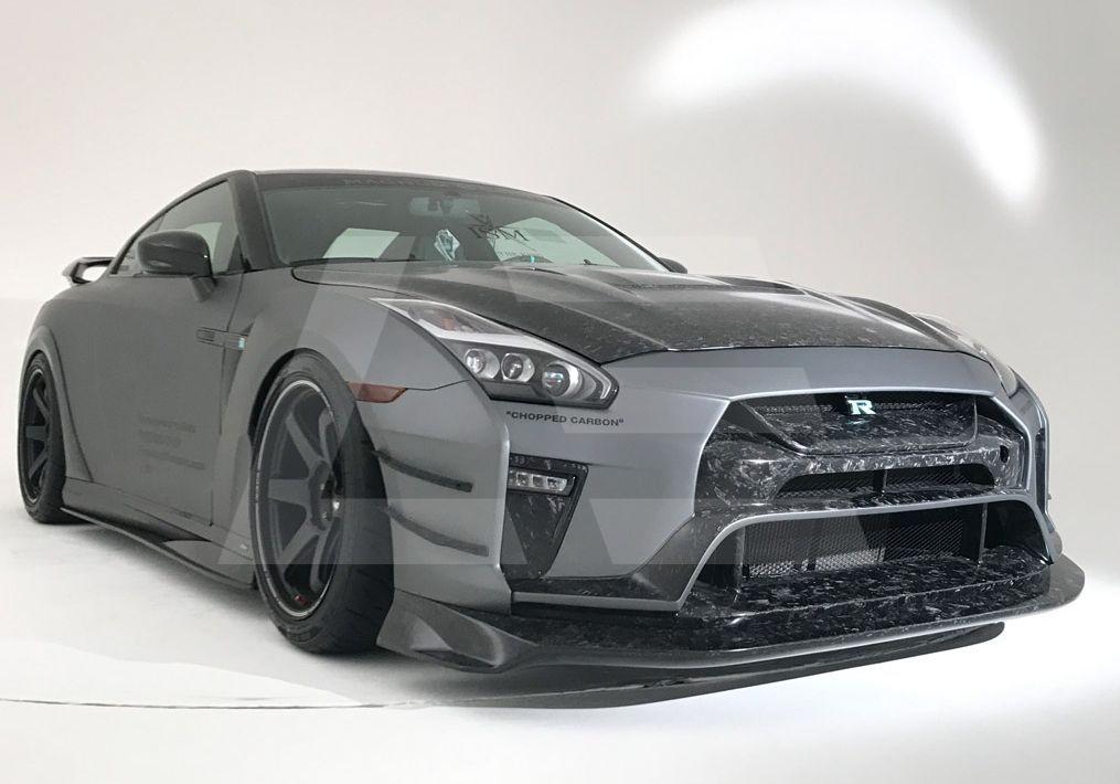 Varis Канарды на передний бампер Nissan GT-R R35 2017+ Изображение №2