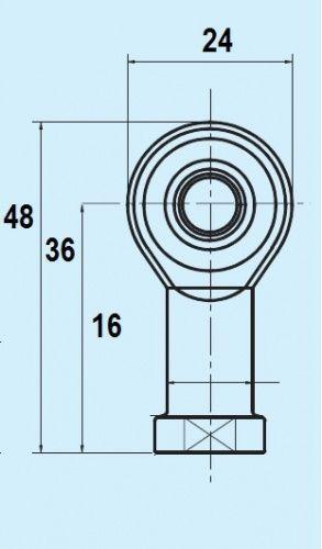 Rodobal Соединение шаровое М8*1,25 Изображение №2