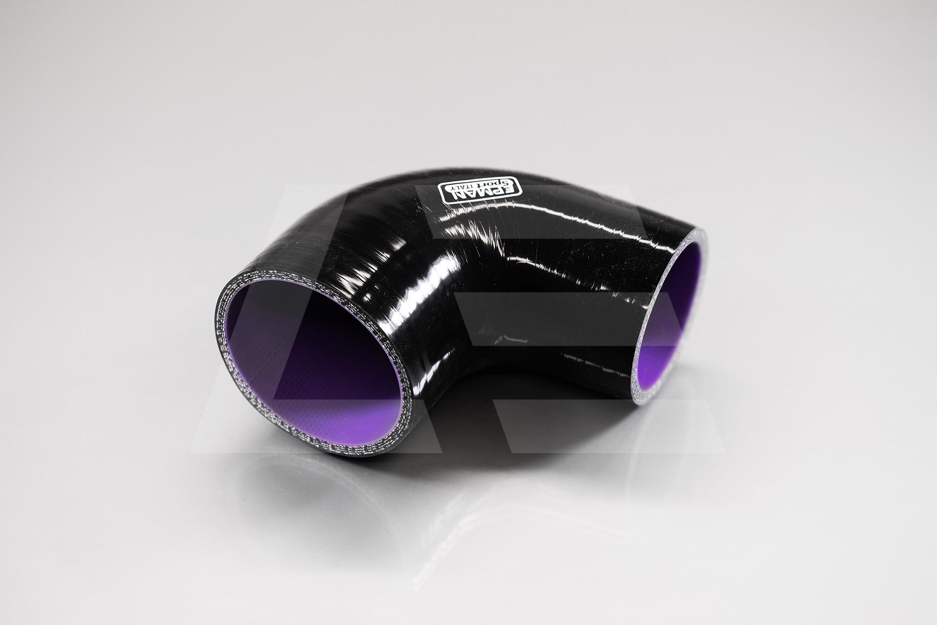 EPMAN Патрубок силиконовый 51-63мм 90°, черный Изображение №1