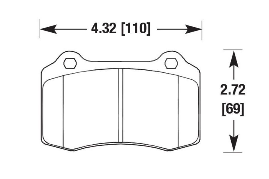 HAWK Performance Колодки тормозные передние, состав HP Plus Изображение №1