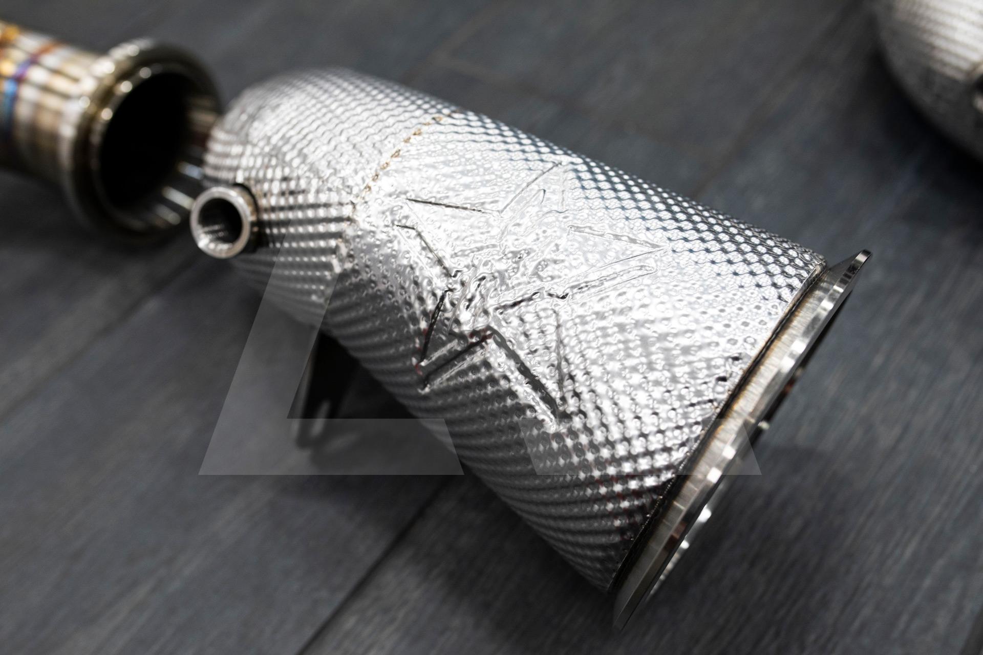 REDSTAR EXHAUST Приемные трубы (Downpipes) Porsche Panamera T (971) без катализатора c термозащитой Изображение №2