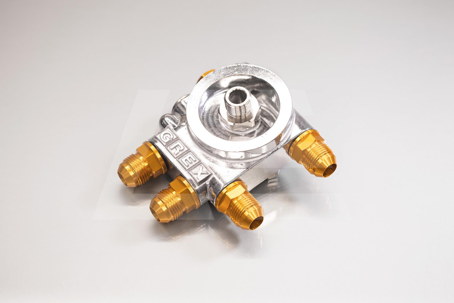 GReddy Проставка 3/4*16UNF с выносом масляного фильтра с термостатом Изображение №1