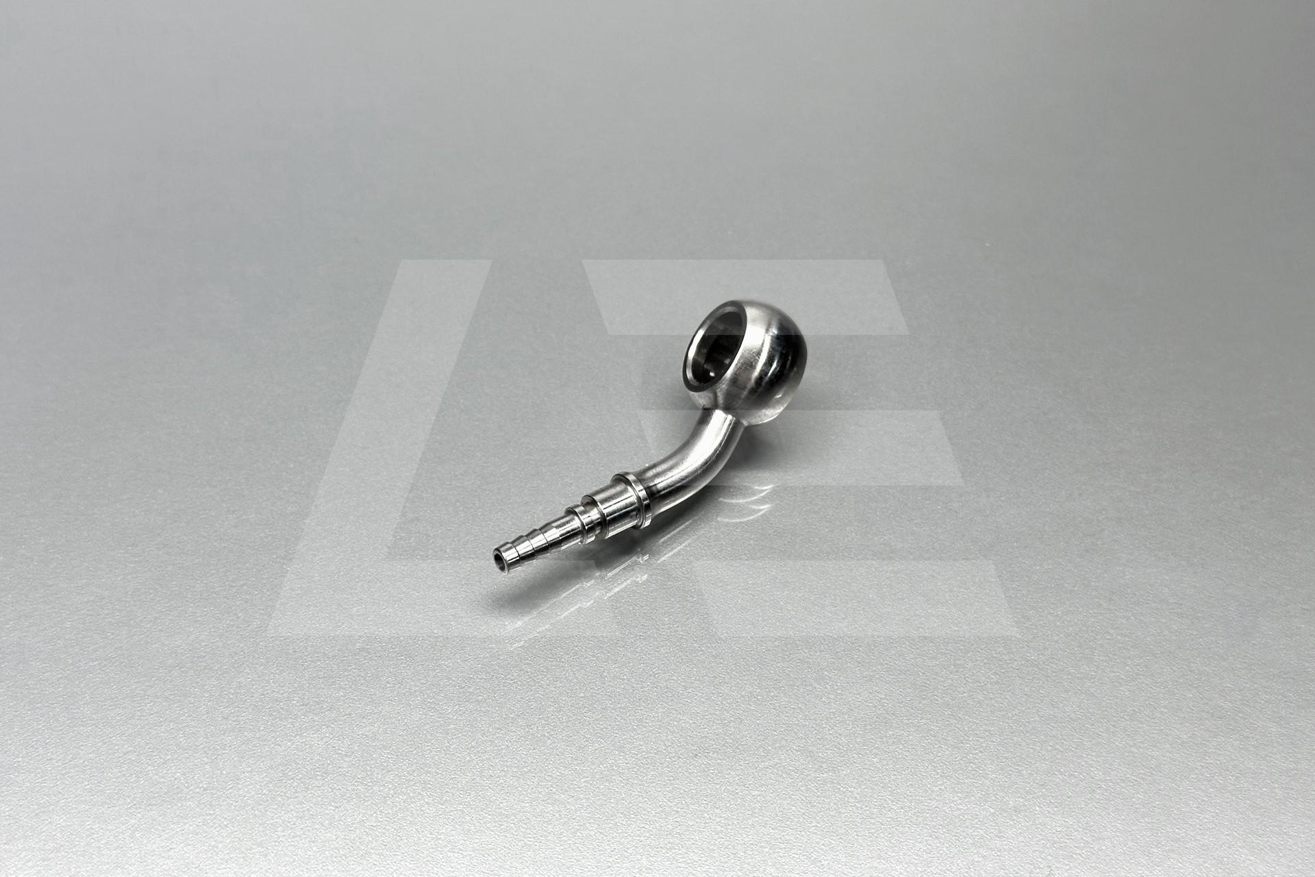 LEVEL Performance GB Фитинг BANJO AN3-10,2мм 45°, под тефлоновый шланг PTFE, обжимной, SS Изображение №1