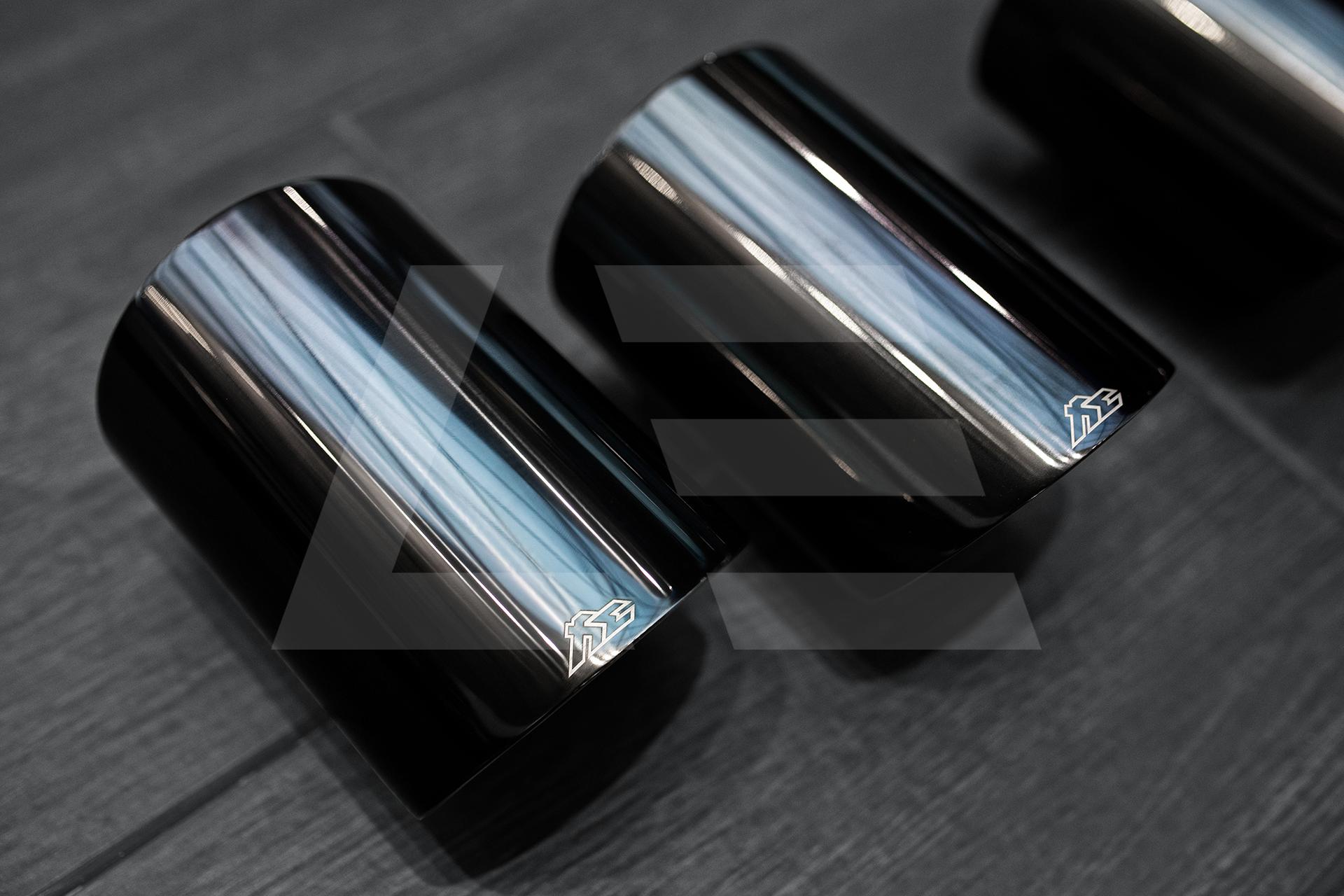 FI Exhaust Насадки выхлопной системы Porsche Panamera Turbo / GTS (971), Diamond Black Изображение №2