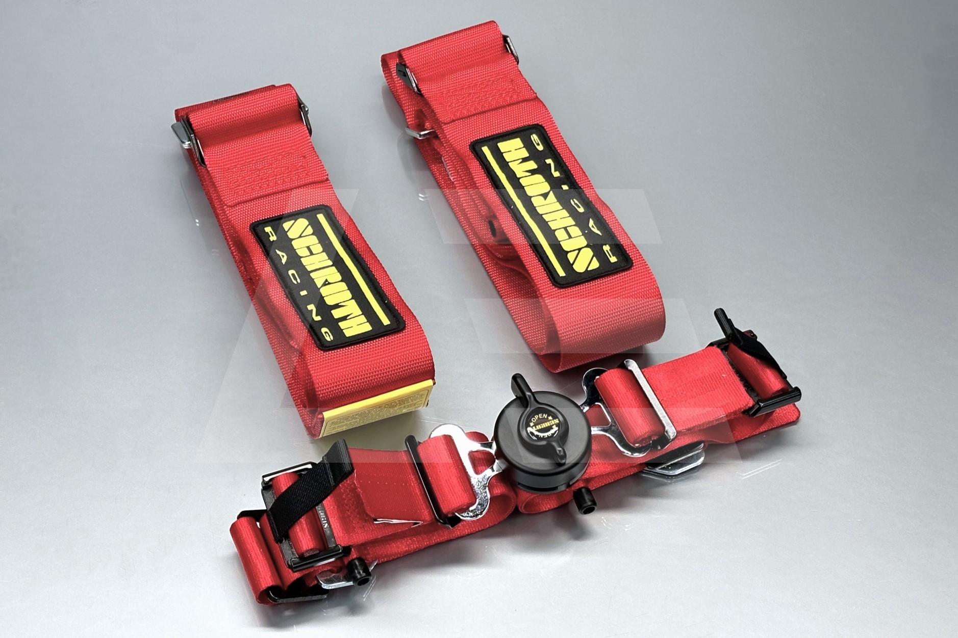 Schroth Racing Ремни безопасности Profi II ASM 4-точечные-3"2", (FIA), красные Изображение №1