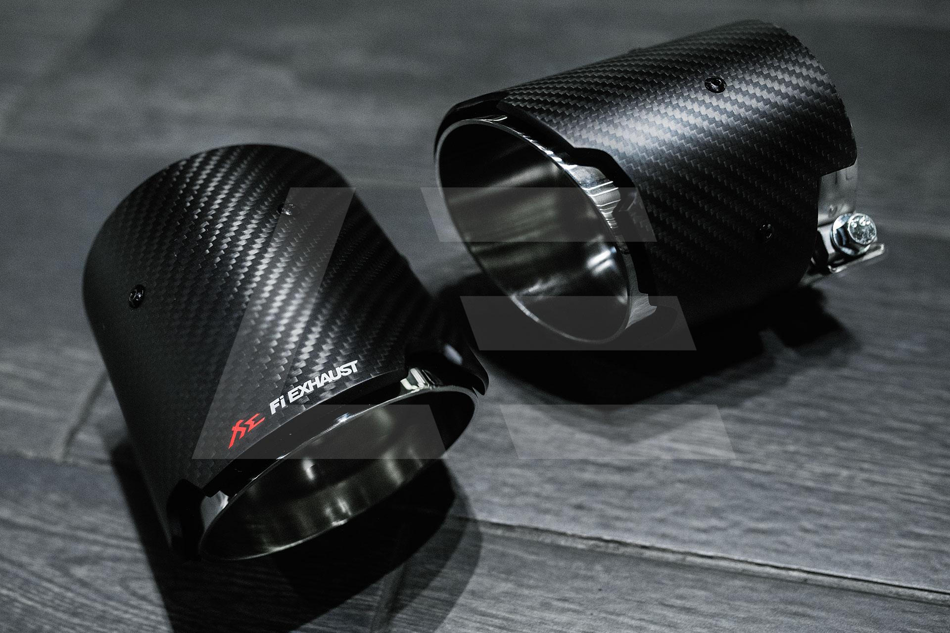 FI Exhaust Насадки выхлопной системы BMW M3 (G80) / M4 (G82), X5M (F95) / X6M (F96), карбоновые Изображение №1