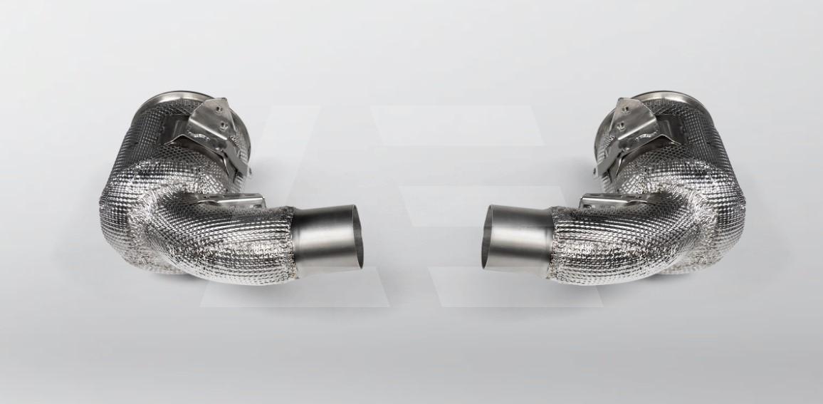 Akrapovic Линк-пайпы с спорткатами для Porsche (992) 911 Turbo / Turbo S (для системы S-PO/TI/19) Изображение №1