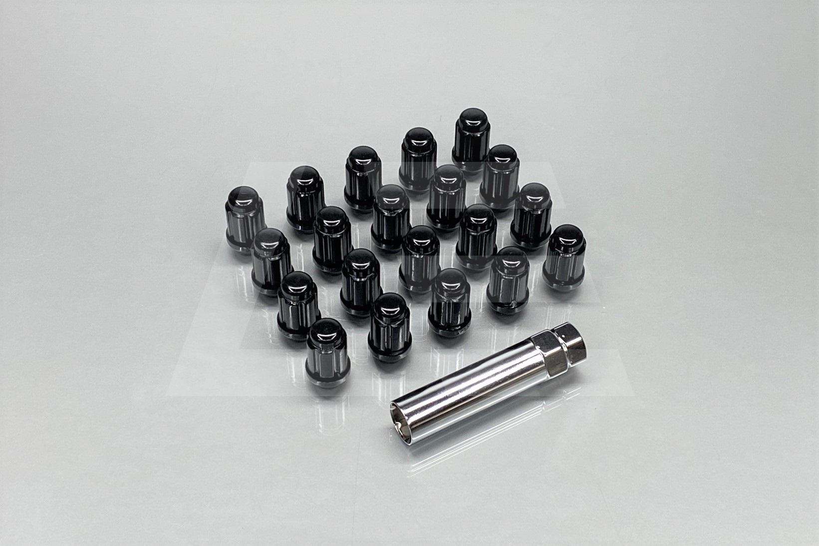 Muteki Гайки колесные М12*1,25, черные, комплект, закрытые Изображение №1