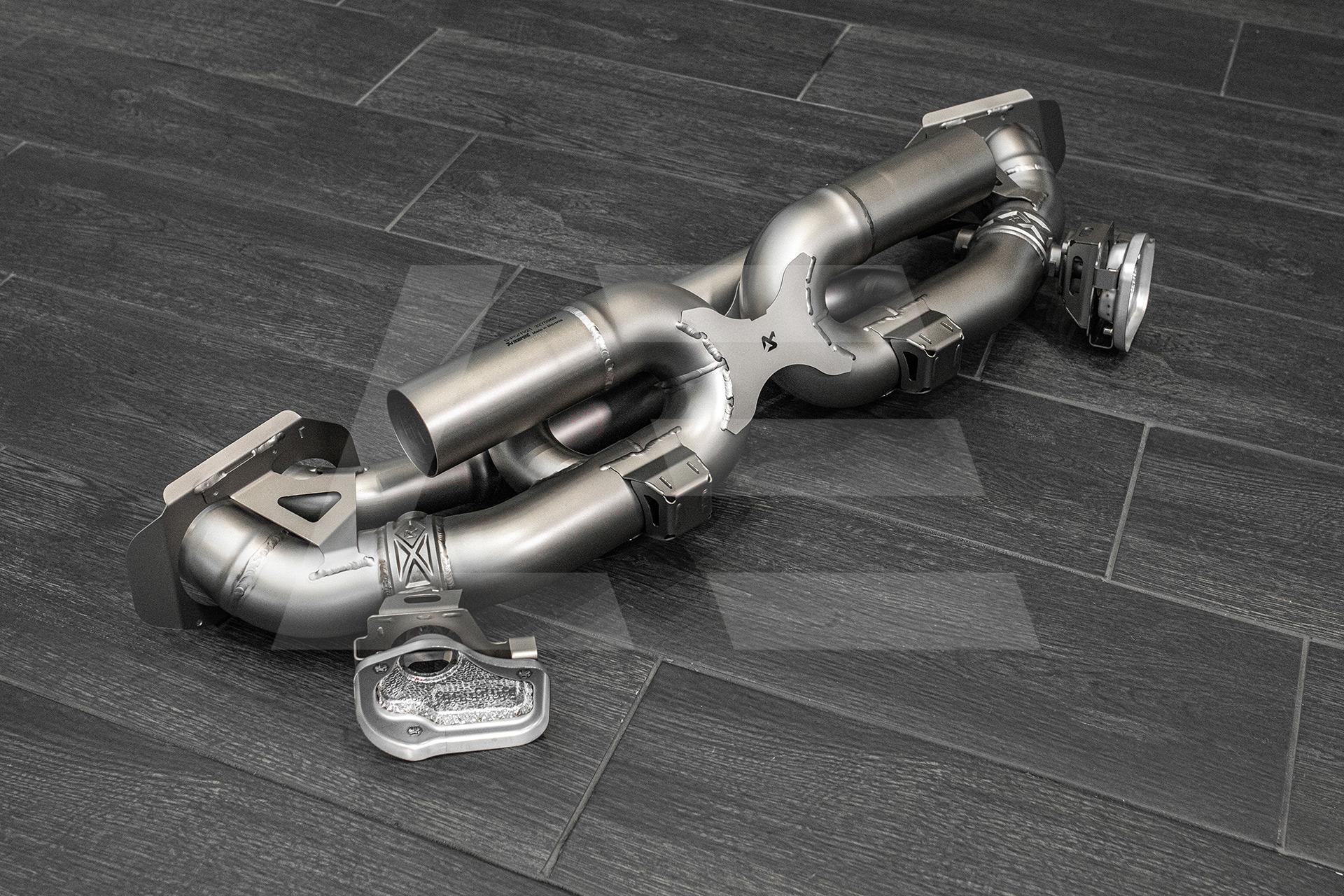 Akrapovic Выхлопная система Slip-On Race Line Porsche (992) 911 Turbo / Turbo S (без насадок) Изображение №1