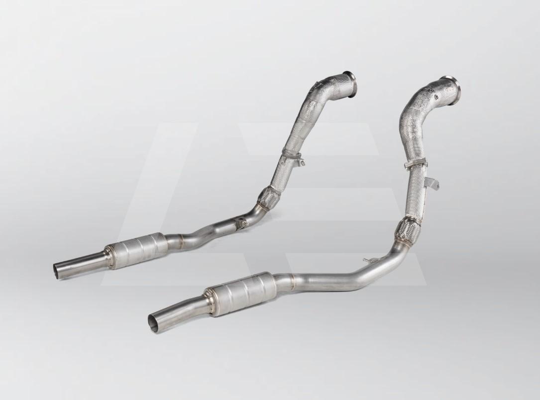 Akrapovic Линк-пайпы Audi RS Q8 (4M) с спорткатами 200 Cpsi (для системы S-AU/TI/20H) Изображение №1