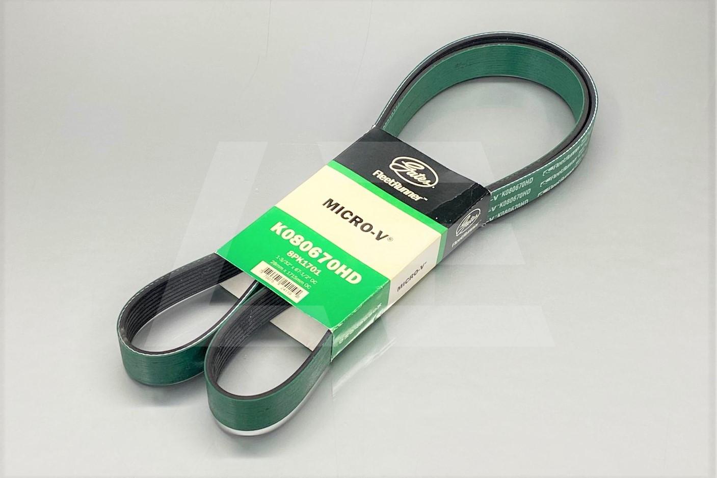 Gates , K080670, Ремень компрессора 8PK1701 Изображение №1