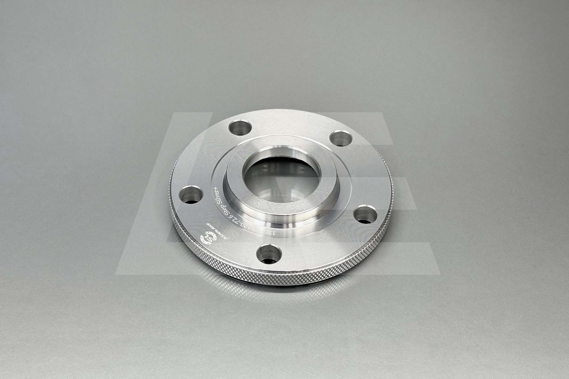 Starleks Проставка колесная 15мм 5x120 - 72.6 Step Silver Изображение №1