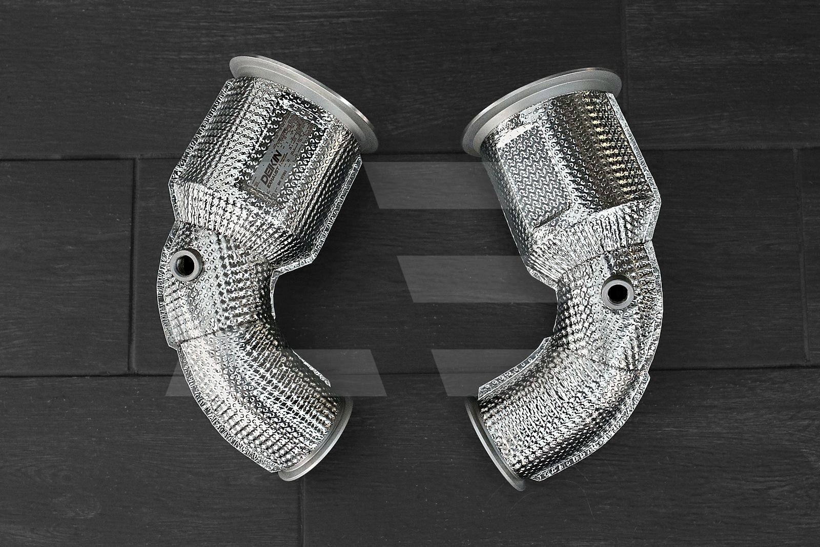 DEIKIN Exhaust Приемные трубы (Downpipes) Porsche Panamera II 2.9T 971, с термозащитой Изображение №4
