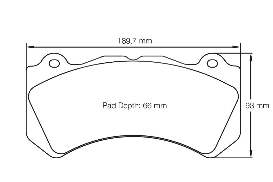 PAGID Колодки тормозные передние, состав RSC1, 6pot Изображение №1