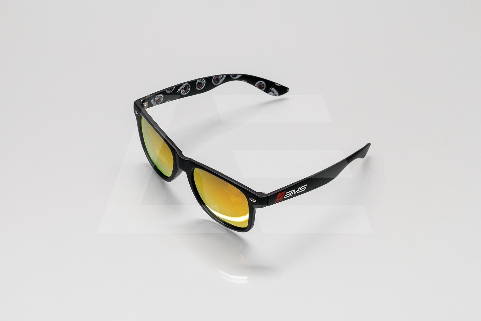 AMS Performance Очки солнцезащитные MATTE BLACK TURBO, зеленые Изображение №1