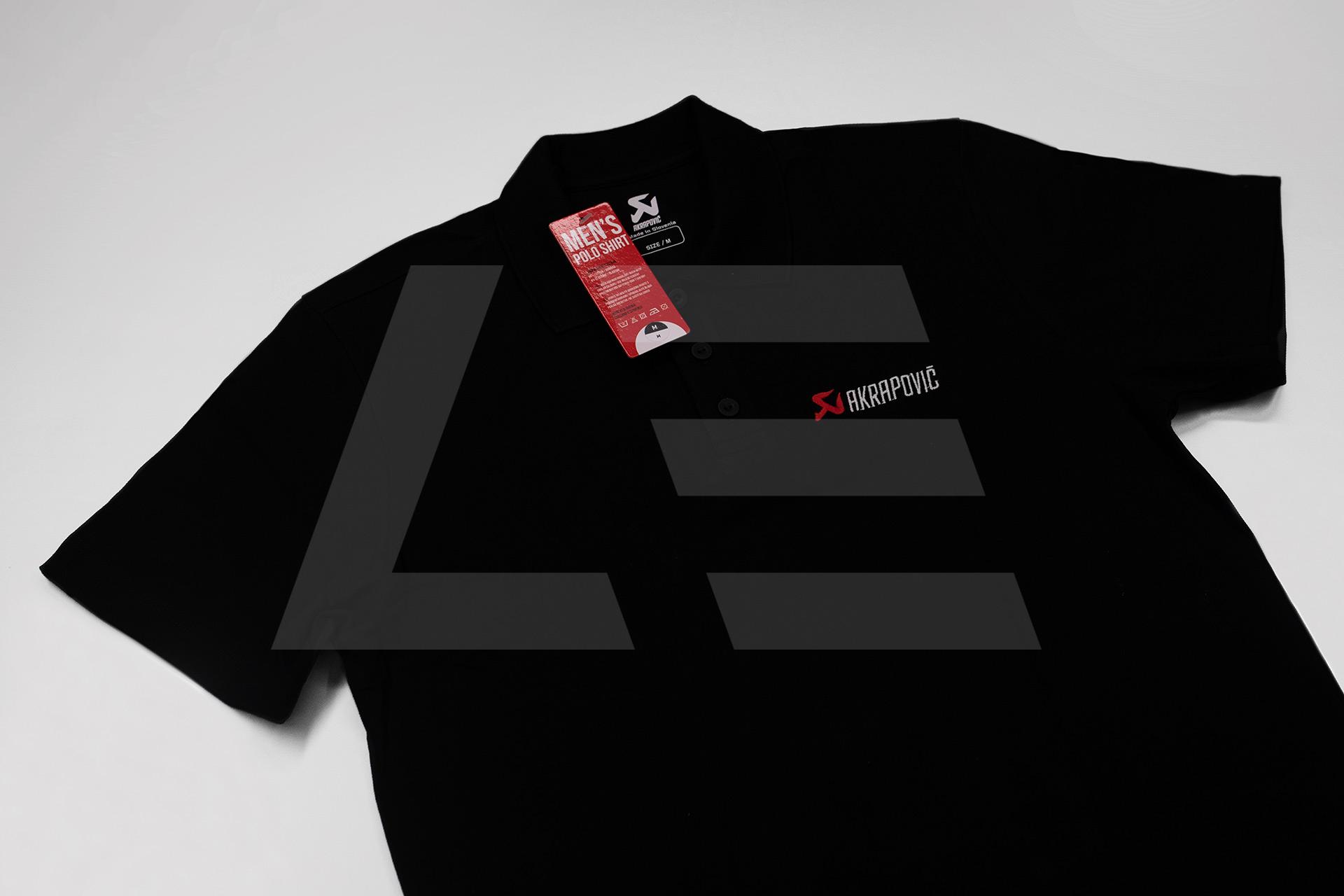 Akrapovic Поло мужское, черное M-size Изображение №1