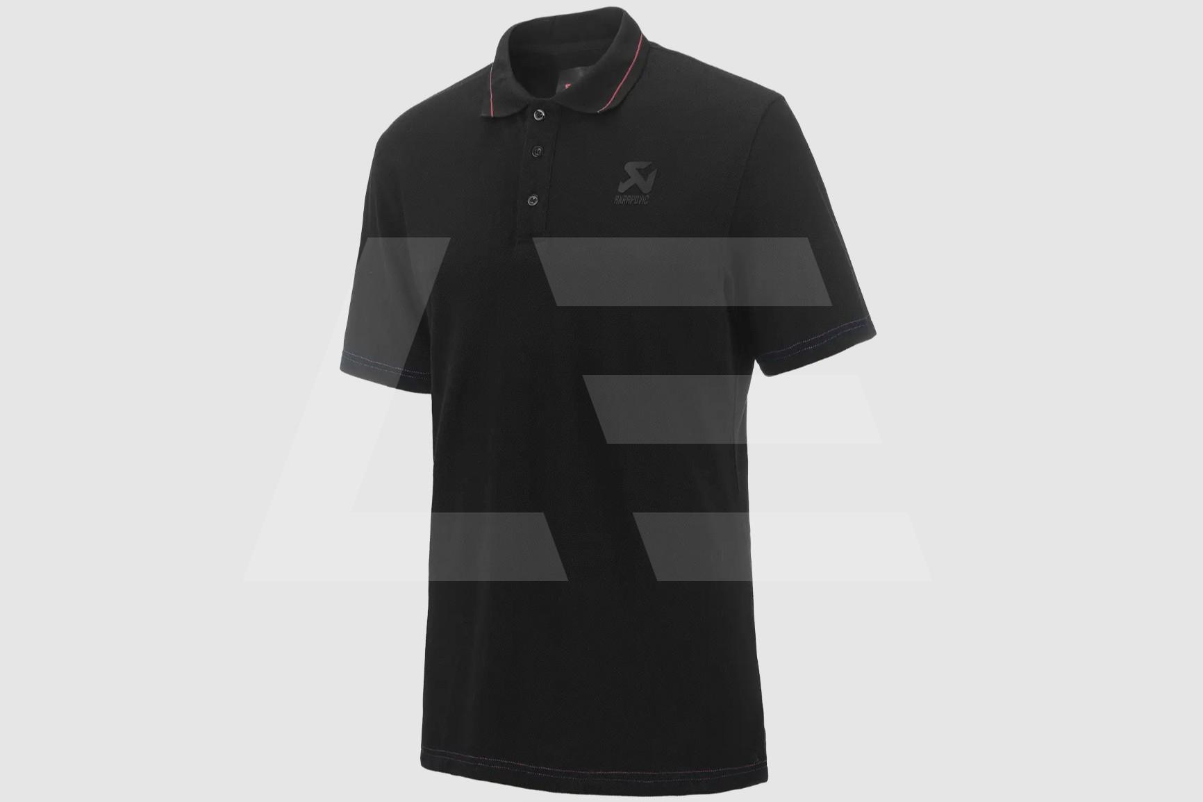 Akrapovic Поло мужское, черное M-size Изображение №2