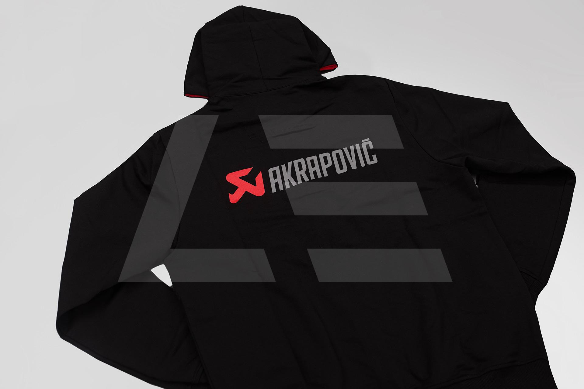 Akrapovic Толстовка худи мужская, черная M-size Изображение №2