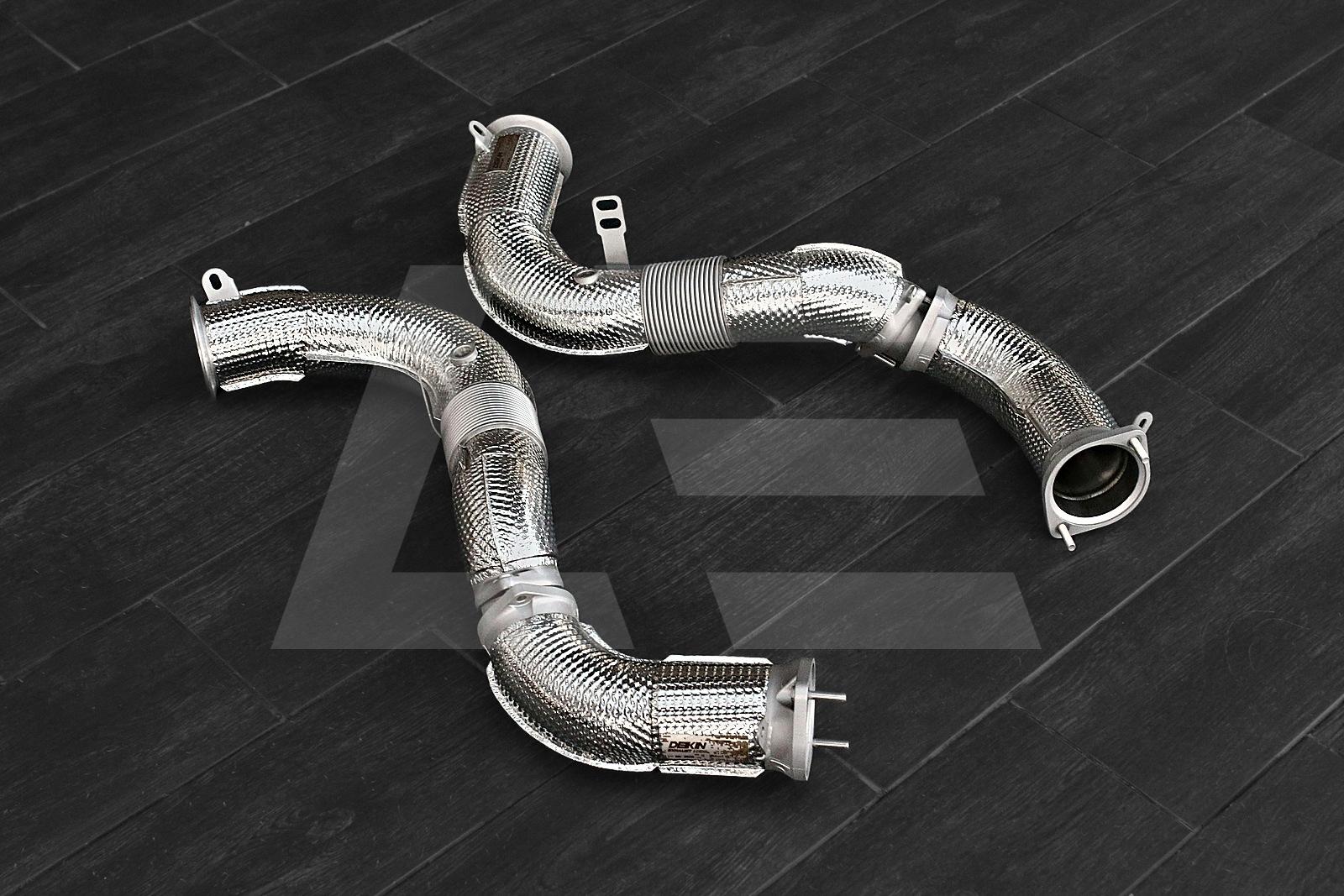 DEIKIN Exhaust Приемная труба (Downpipe) + мидпайп BMW M5 G90, с термозащитой Изображение №2