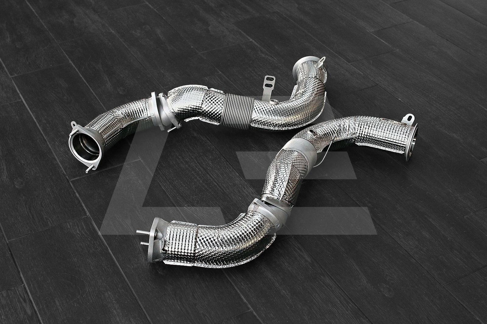 DEIKIN Exhaust Приемная труба (Downpipe) + мидпайп BMW M5 G90, с термозащитой Изображение №3