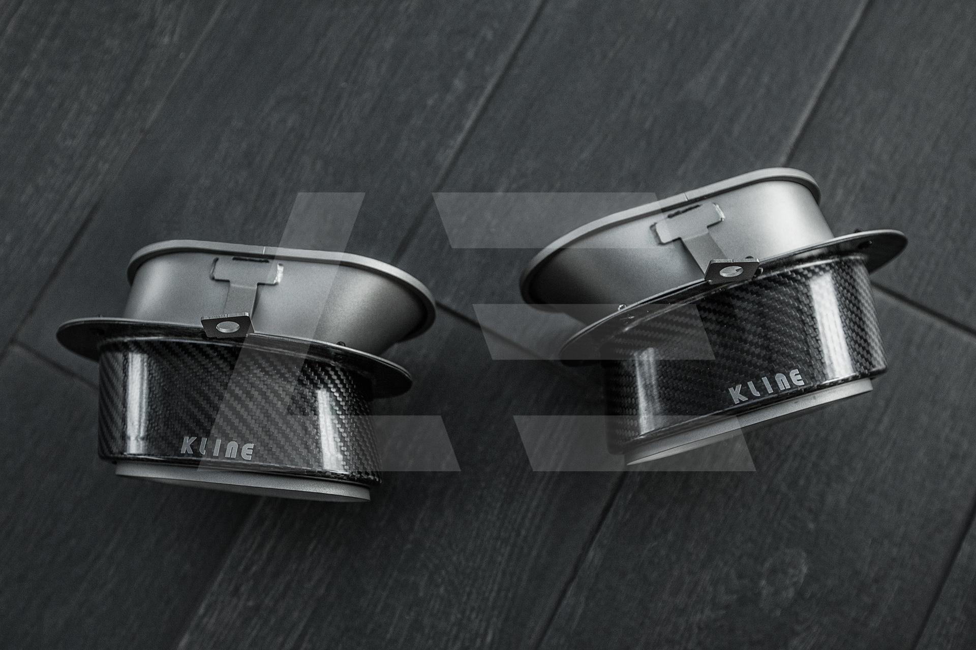 Kline Innovation Насадки выхлопной системы Porsche 992 Carrera, карбон Изображение №1