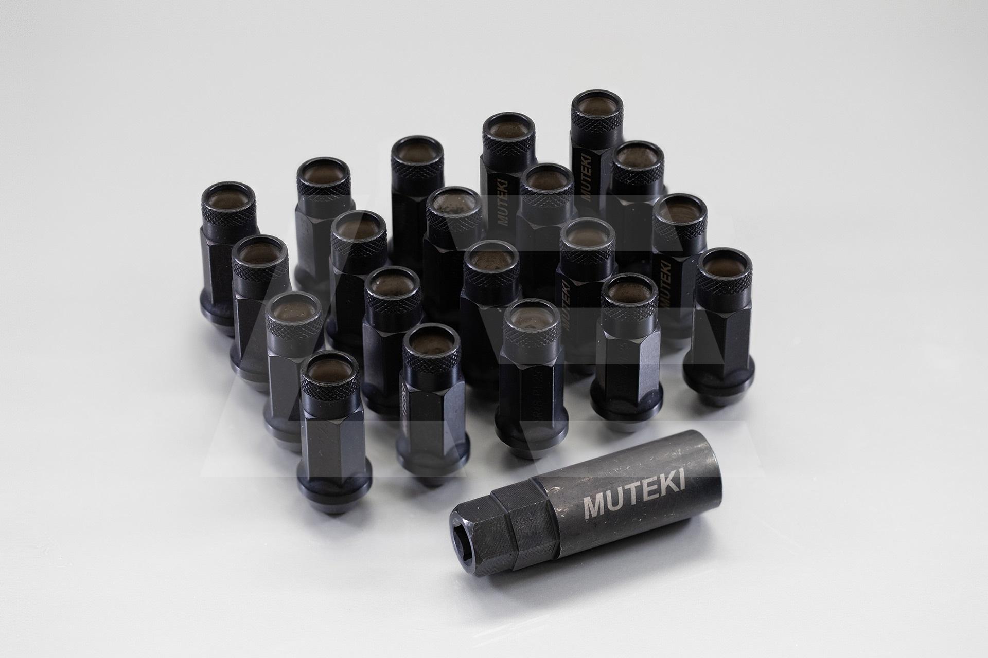 Muteki Гайки колесные М12*1,5, черные, комплект, SR48 Изображение №1