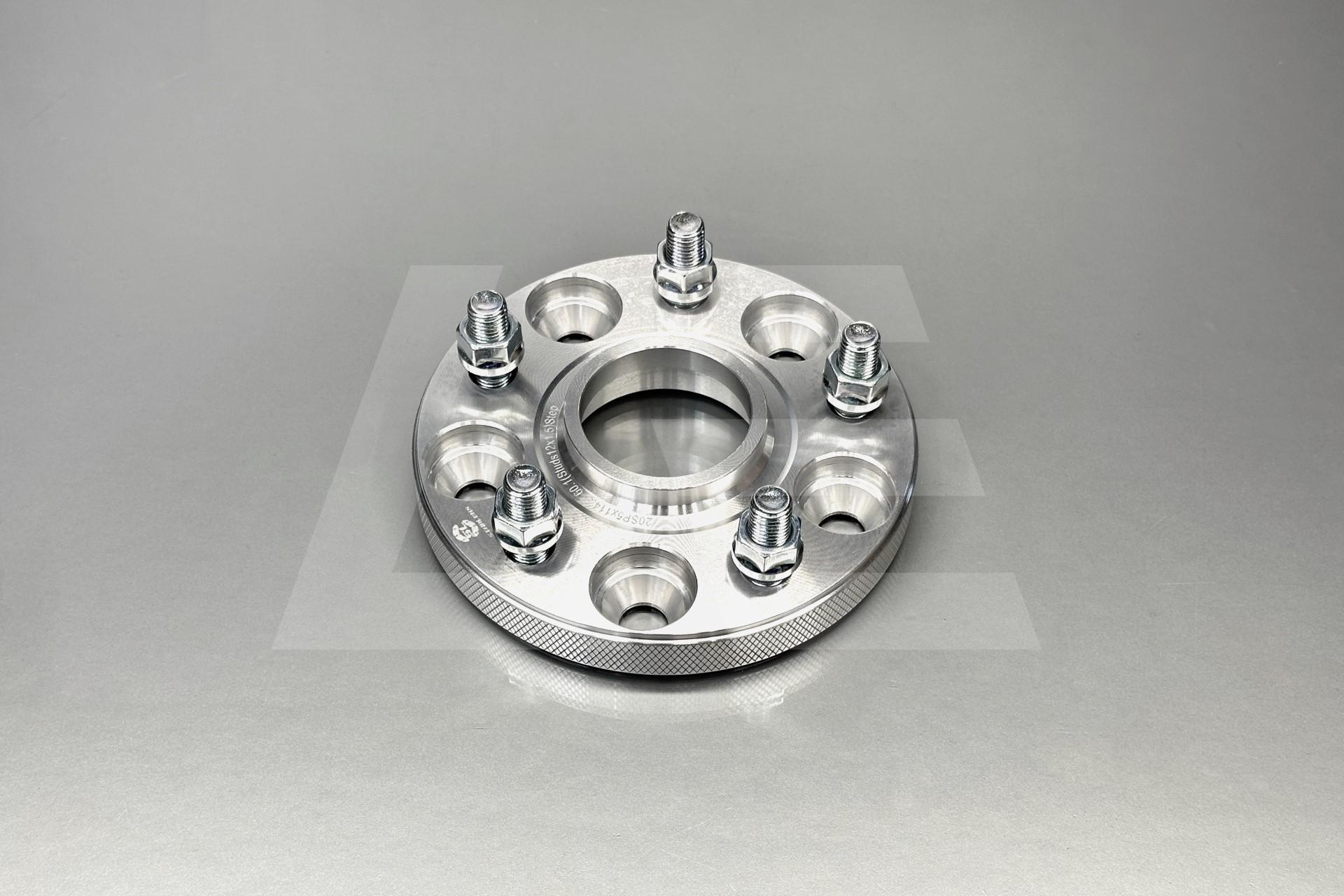 Starleks Проставка колесная 20мм 5x114.3 - 60.1 (STUD12x1.5) Step Silver Изображение №1