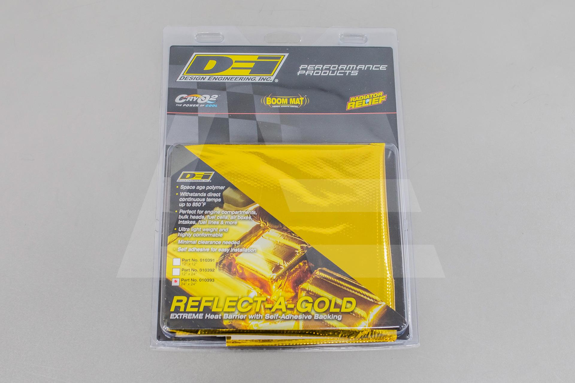 DEi Термоизоляция для моторного щита и пола, самоклеющаяся, 60*60см, 425°С, золотая Изображение №1