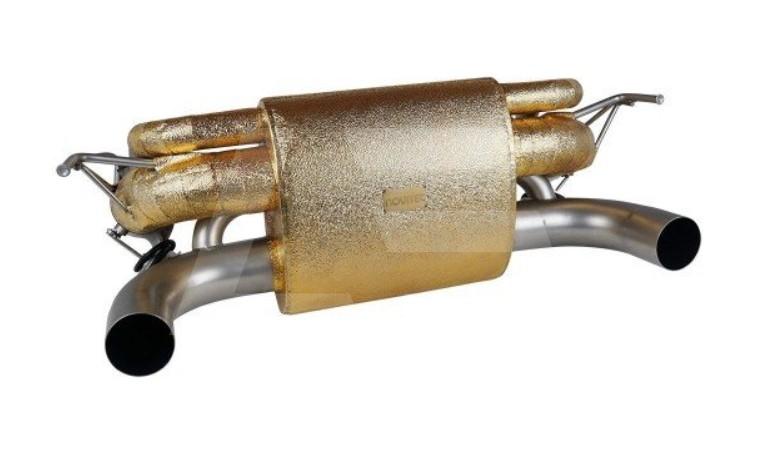 Novitec Выхлопная система с резонатором Ferrari F8 Tributo, Inconel с термозащитой 999 Gold Изображение №1