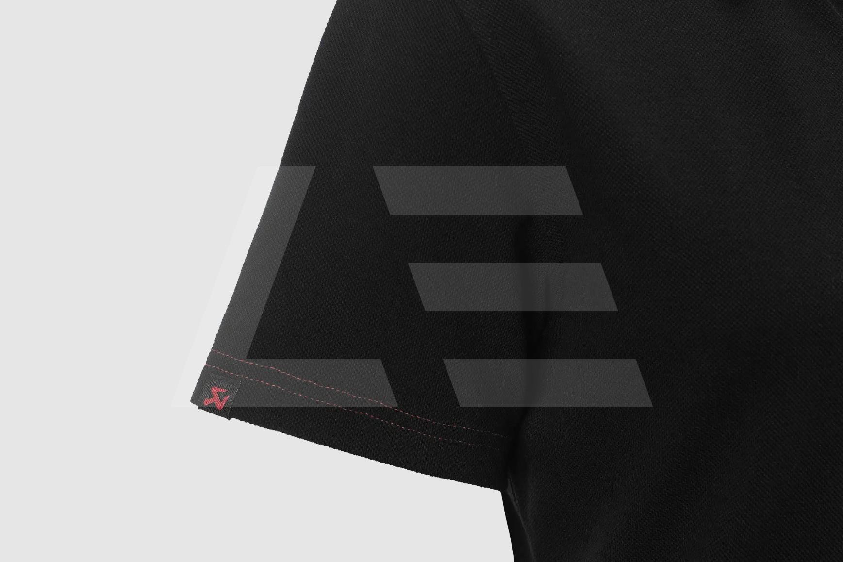 Akrapovic Поло мужское, черное XL-size Изображение №2