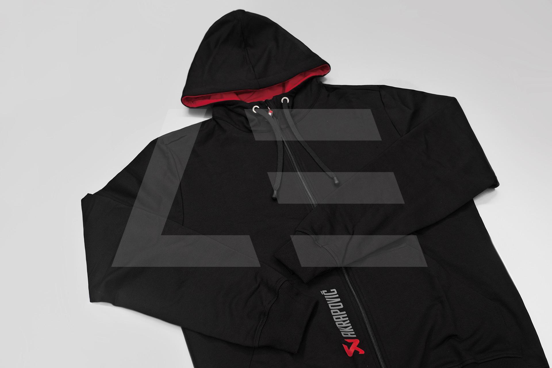 Akrapovic Толстовка худи мужская, черная L-size Изображение №2