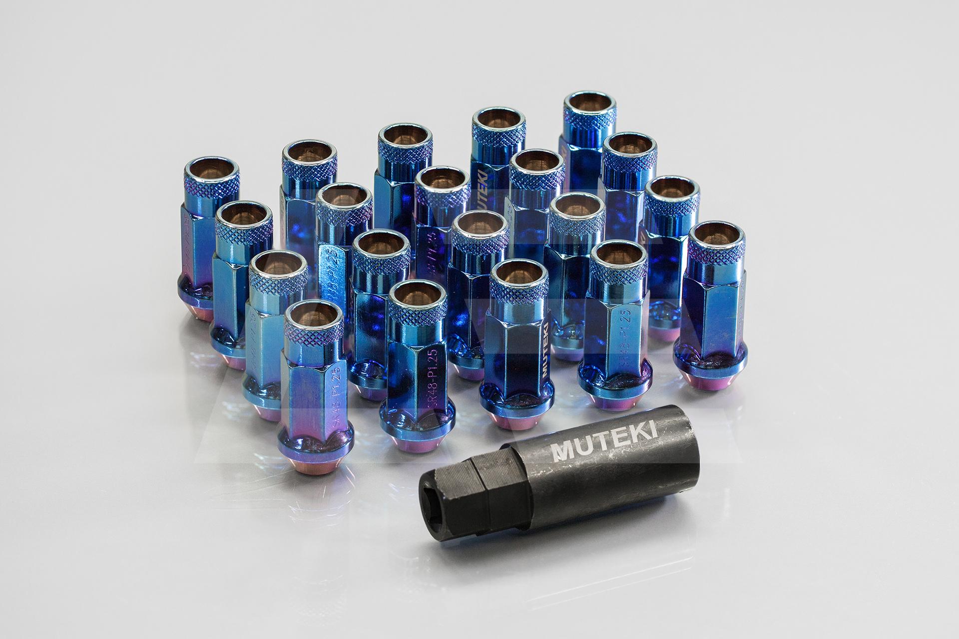 Muteki Гайки колесные М12*1,25, синий, комплект, SR48 Изображение №1